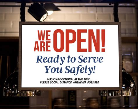 We are now open to serve the .